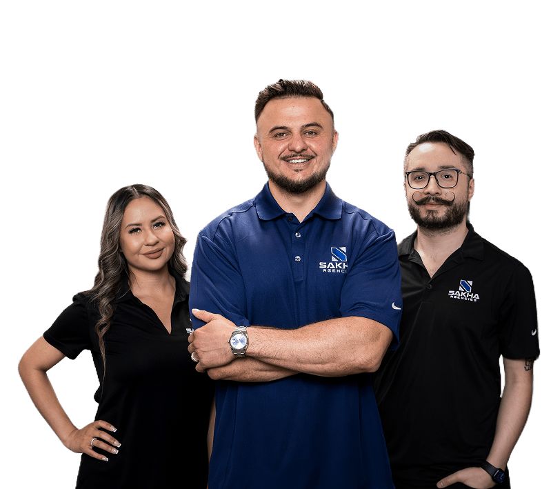 The Sakha Agencies team at their Las Vegas office.